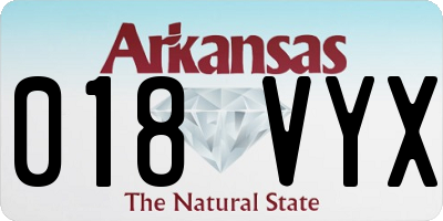 AR license plate 018VYX