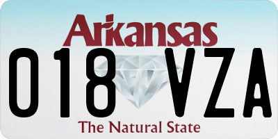 AR license plate 018VZA