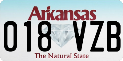 AR license plate 018VZB