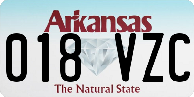 AR license plate 018VZC