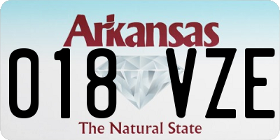 AR license plate 018VZE