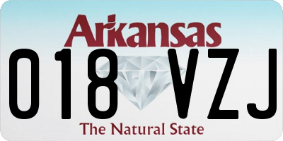 AR license plate 018VZJ