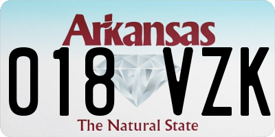 AR license plate 018VZK