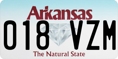 AR license plate 018VZM