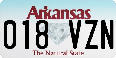 AR license plate 018VZN
