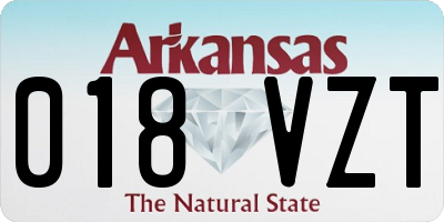 AR license plate 018VZT