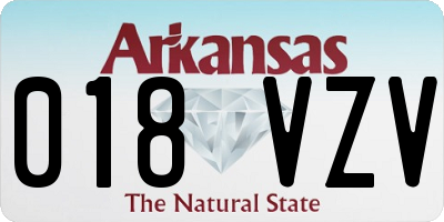 AR license plate 018VZV