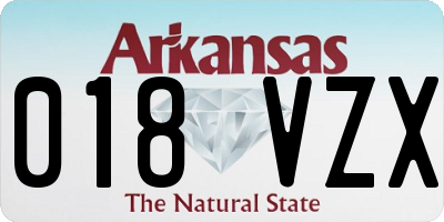 AR license plate 018VZX
