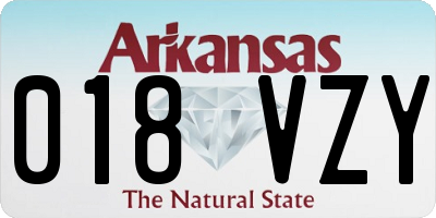 AR license plate 018VZY