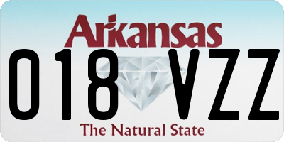 AR license plate 018VZZ