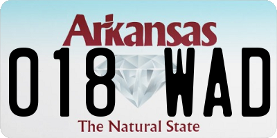 AR license plate 018WAD