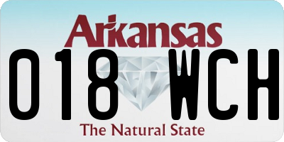 AR license plate 018WCH