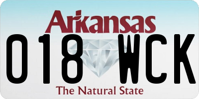 AR license plate 018WCK