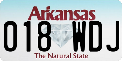 AR license plate 018WDJ