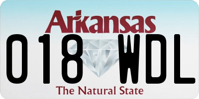 AR license plate 018WDL