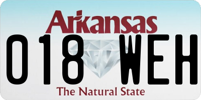 AR license plate 018WEH