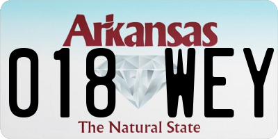 AR license plate 018WEY