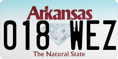 AR license plate 018WEZ
