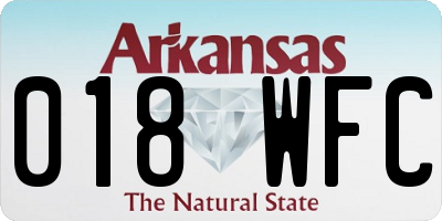 AR license plate 018WFC