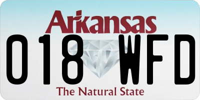 AR license plate 018WFD