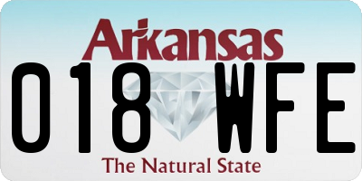 AR license plate 018WFE