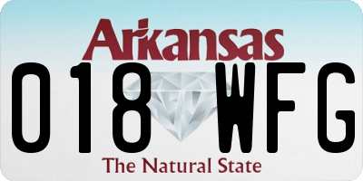 AR license plate 018WFG