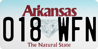 AR license plate 018WFN