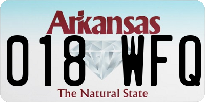 AR license plate 018WFQ