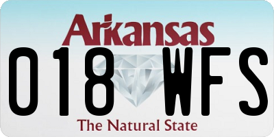 AR license plate 018WFS