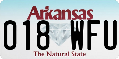 AR license plate 018WFU
