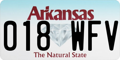 AR license plate 018WFV