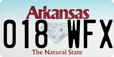 AR license plate 018WFX