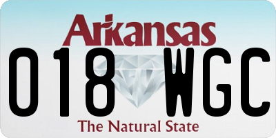 AR license plate 018WGC
