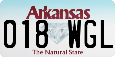 AR license plate 018WGL