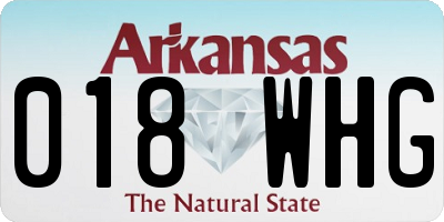 AR license plate 018WHG