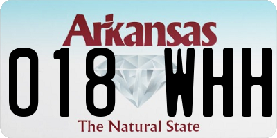 AR license plate 018WHH