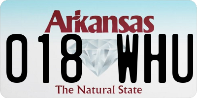 AR license plate 018WHU