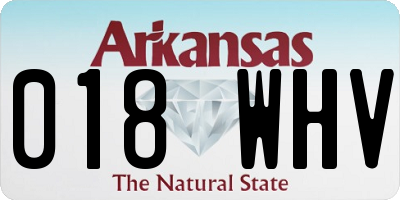 AR license plate 018WHV