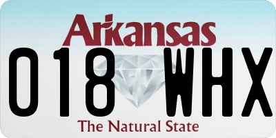 AR license plate 018WHX