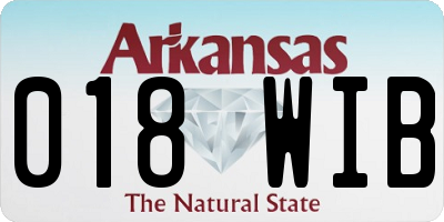 AR license plate 018WIB