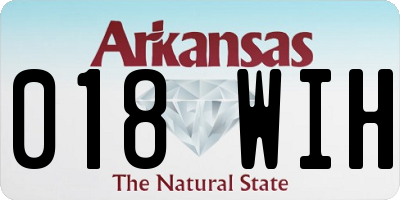 AR license plate 018WIH