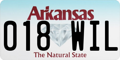 AR license plate 018WIL