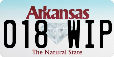 AR license plate 018WIP