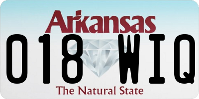 AR license plate 018WIQ