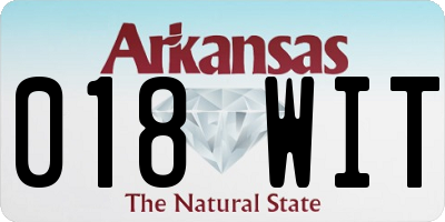AR license plate 018WIT