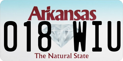AR license plate 018WIU