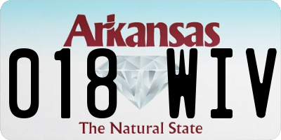 AR license plate 018WIV