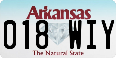 AR license plate 018WIY
