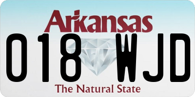 AR license plate 018WJD
