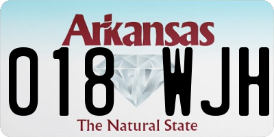 AR license plate 018WJH